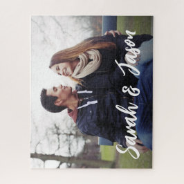 Personalisierte Doppelnamen und benutzerdefinierte Puzzle