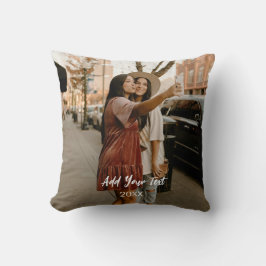 Personalisierte doppelseitige zwei Fotos Kissen