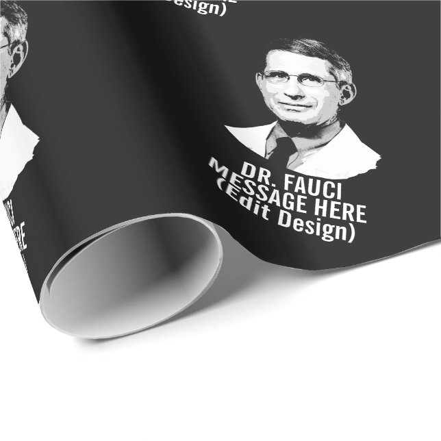 Personalisierte DR FAUCI Geschenkpapier (Rolleneckpunkt)