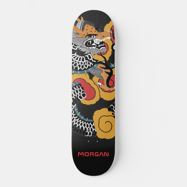 Personalisierte Drachenskateboard Skateboard (Vorderseite)