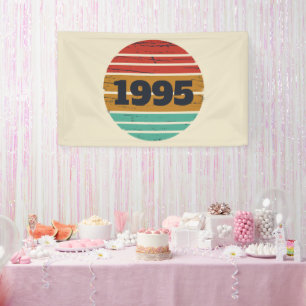 Personalisierte dreißig Vintage 30. Geburtstagsfei Banner