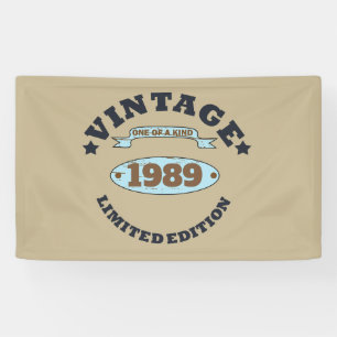 Personalisierte dreißiger Vintage 30. Geburtstagsf Banner