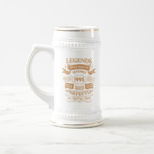 Personalisierte Dreißiger Vintage 30. Geburtstagsf Bierglas