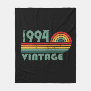 Personalisierte Dreißiger Vintage 30. Geburtstagsf Fleecedecke