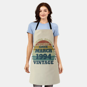 Personalisierte Dreißiger Vintage 30. Geburtstagsf Schürze