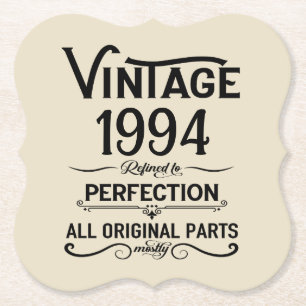 Personalisierte Dreißiger Vintage 30. Geburtstagsf Untersetzer