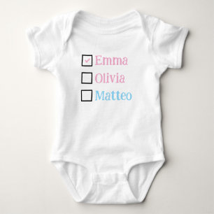 Personalisierte Drillinge Geschenk, individuelle D Baby Strampler