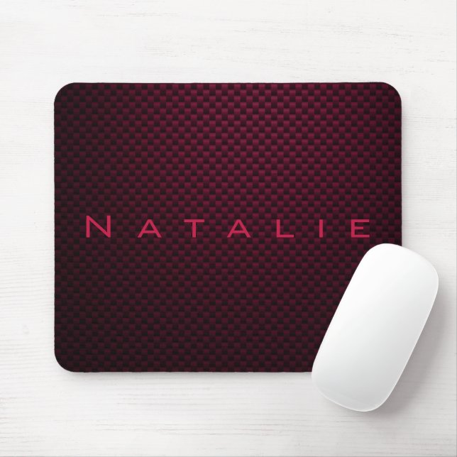 Personalisierte dunkle Lila Kohlenstofffaser gemus Mousepad (Mit Mouse)