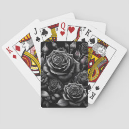 Personalisierte dunkle Rosen Spielkarten