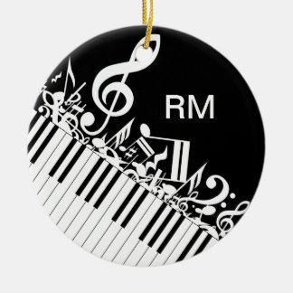 Personalisierte durcheinandergebrachte keramik ornament