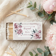 Personalisierte Dusky Pink Peony Gastgeschenk Hoch