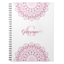 Personalisierte Dusky Rose Confetti Lace Dot Manda Notizblock