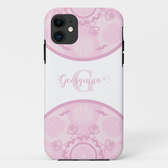 Personalisierte Dusky Rose Grand Millennial Mandal Case-Mate iPhone Hülle (Rückseite)