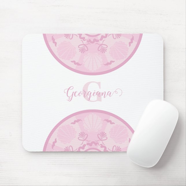 Personalisierte Dusky Rose Grand Millennial Mandal Mousepad (Mit Mouse)