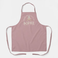 Personalisierte Dusty-Pink-Mehrfach-Print-Schürze