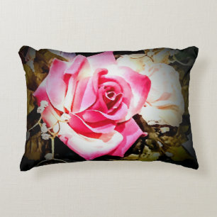 Personalisierte dynamische Rose Dekokissen