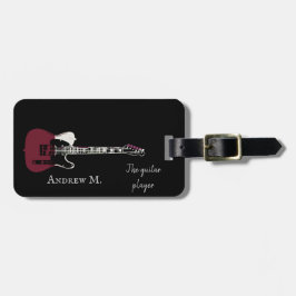 Personalisierte E-Gitarre-/Gitarrenreise Gepäckanhänger