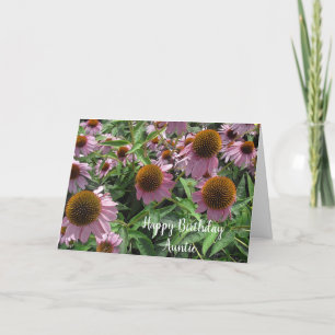 Personalisierte Echinacea Cone Blume Happy Birthda Karte