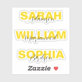 Personalisierte Edelgoldene Aufkleber Vinyl Tags