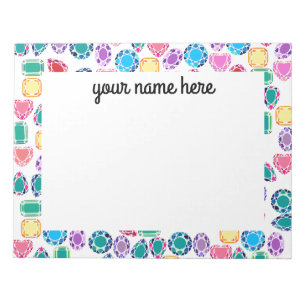 Personalisierte Edelsteine Notizblock