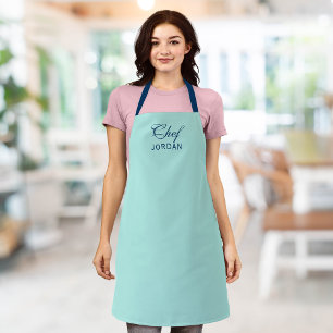 Personalisierte editierbare Farben Elegante Schrif Schürze