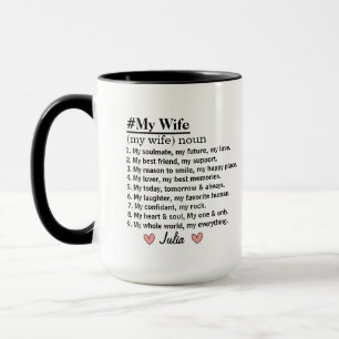 Personalisierte Ehefrau Definition, Benutzerdefini Tasse