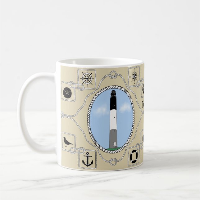 Personalisierte Eichen-Insel-Tasse Kaffeetasse (Links)