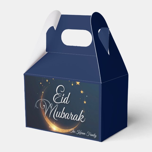 Personalisierte Eid Mubarak Geschenkboxen Geschenkschachtel (Rückseite)