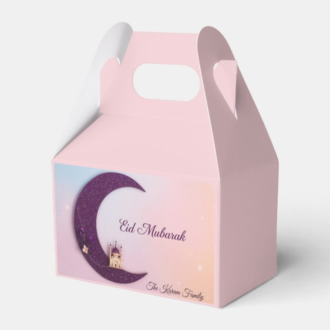 Personalisierte Eid Mubarak Geschenkboxen Geschenkschachtel (Rückseite)