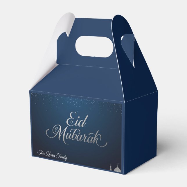 Personalisierte Eid Mubarak Geschenkboxen Geschenkschachtel (Rückseite)