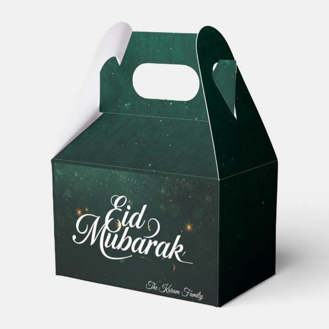 Personalisierte Eid Mubarak Geschenkboxen Geschenkschachtel (Rückseite)