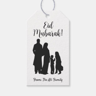Personalisierte Eid Mubarak Geschenktasten - Famil Geschenkanhänger
