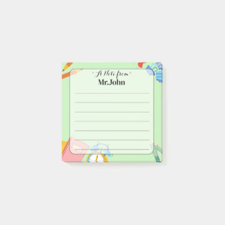 Personalisierte "Eine Notiz von" Lehrer Post-it No