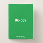 Personalisierte einfache Biologie/Science Green Bewerbungsmappe<br><div class="desc">Einführung in den Ordner Biologie/Wissenschaft in "Kleeblatt Green". Steigern Sie die Produktivität und fokussieren Sie sich mit dieser lebhaften Farbe. Grünes natürliches Wesen passt sich den Biowissenschaften an und verbessert so die Verbindung zur Biologie. Füllen Sie diesen Ordner mit Klassennotizen, Diagrammen und Recherchen für ein organisiertes und einnehmendes Studienerlebnis aus....</div>