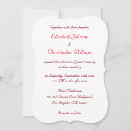 Personalisierte Einfache Elegante Hochzeit Einladu Einladung