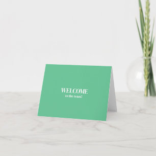 Personalisierte einfache elegante Willkommen im Te Karte