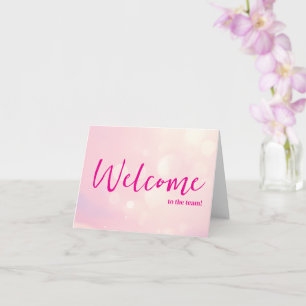 Personalisierte einfache elegante Willkommen im Te Karte