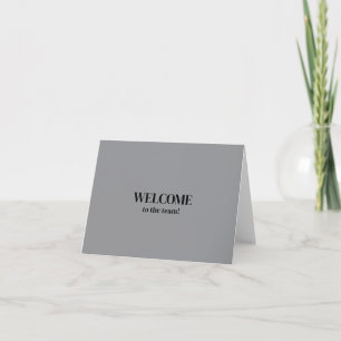 Personalisierte einfache Elegante Willkommen im Te Karte