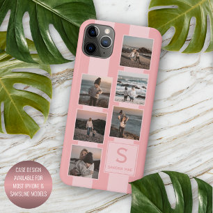 Personalisierte einfache Fotos auf rosafarbenem Hi Case-Mate iPhone Hülle