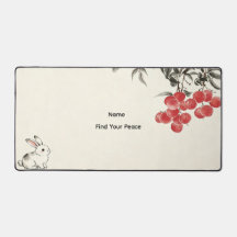 Personalisierte einfache moderne Hase-Lychee-Schre