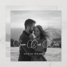 Personalisierte Einfache moderne Winterhochzeitkar