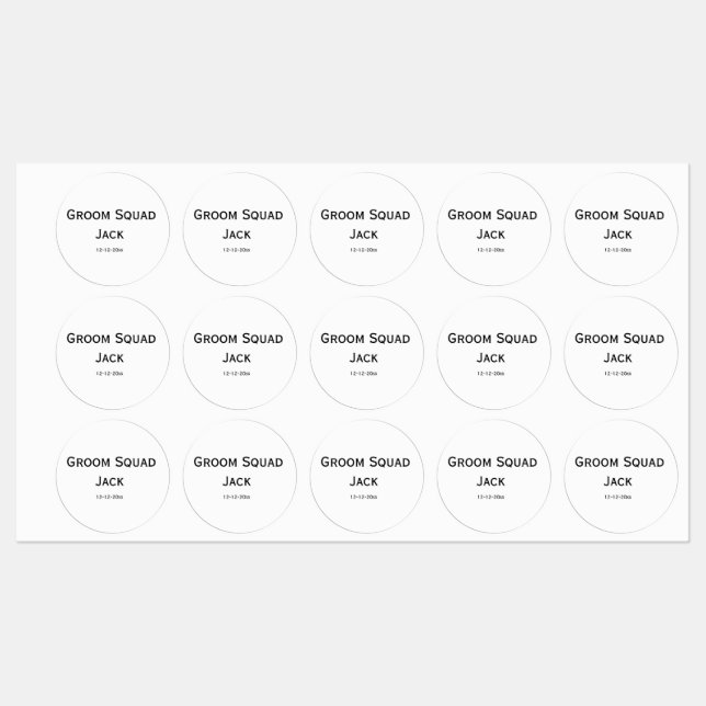 personalisierte einfache Monogramm fügen Sie Ihren Etiketten (Blatt)