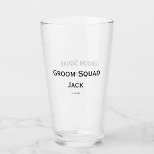 personalisierte einfache Monogramm fügen Sie Ihren Glas