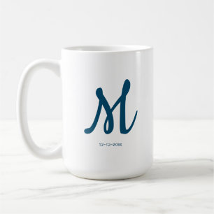 personalisierte einfache Monogramm fügen Sie Ihren Kaffeetasse