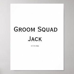personalisierte einfache Monogramm fügen Sie Ihren Poster