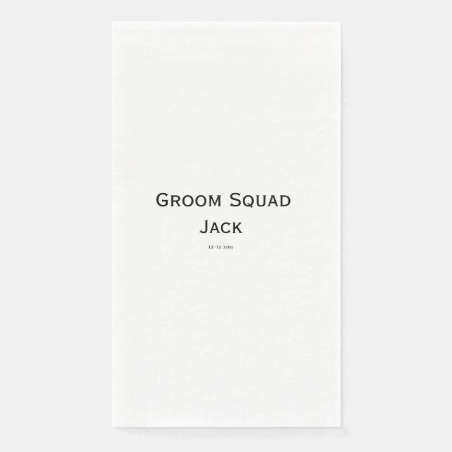 personalisierte einfache Monogramm fügen Sie Ihren Serviette (Vorderseite)