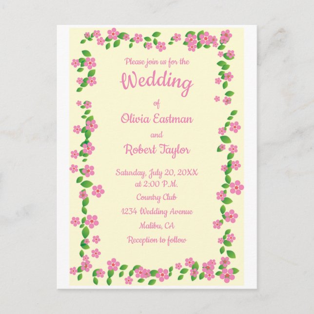 Personalisierte Einfachheit ist die beste Blumenho Postkarte (Vorderseite)