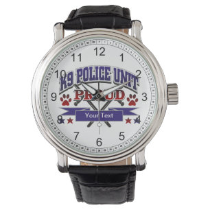 Personalisierte Einheit K9 stolz Armbanduhr