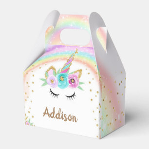 Personalisierte Einhorn-Leckerei-Box für Einhorn-P Geschenkschachtel