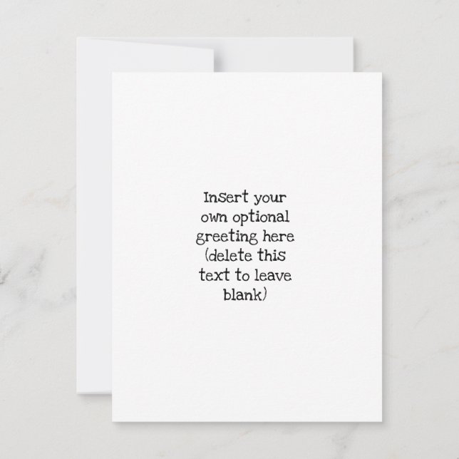 Personalisierte einjährige OM-Jubiläumskarte (Rückseite)